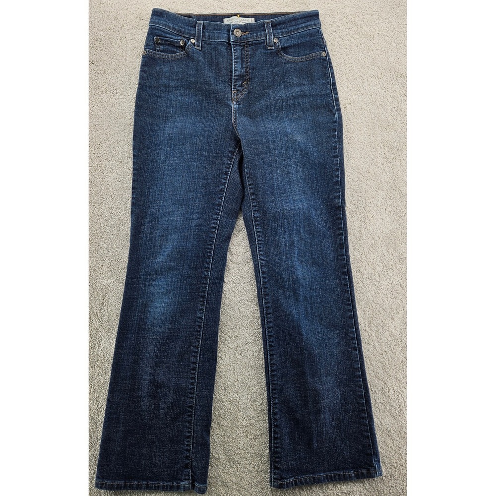 Levis 512 Perfectly Slimming Boot Cut Jeans Dark Wash Womens 8P 29x28